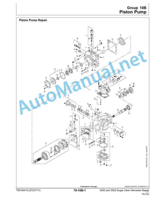 John Deere 3520 and 3522 Sugar Cane Harvester Repair Technical Manual TM100419 27OCT11 3 John Deere 3520 and 3522 Sugar Cane Harvester Repair Technical Manual TM100419 27OCT11 - Image 3
