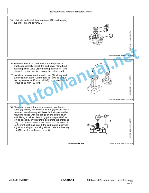 John Deere 3520 and 3522 Sugar Cane Harvester Technical Manual TM100419 27OCT11 4 John Deere 3520 and 3522 Sugar Cane Harvester Technical Manual TM100419 27OCT11 - Image 4