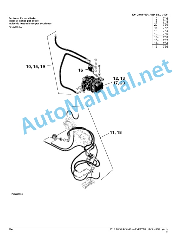 John Deere 3520 Sugarcane Harvester Parts Catalog PC11426P Feb-12 Portuguese 5 John Deere 3520 Sugarcane Harvester Parts Catalog PC11426P Feb-12 Portuguese - Image 5