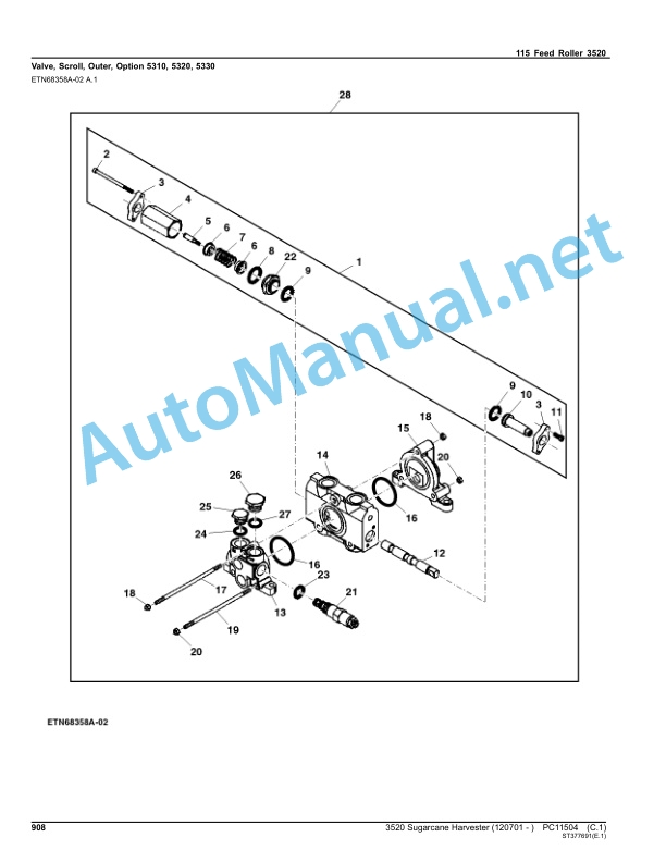 John Deere 3520 Sugarcane Harvester Parts Catalog PC11504 Apr-13 5 John Deere 3520 Sugarcane Harvester Parts Catalog PC11504 Apr-13 - Image 5