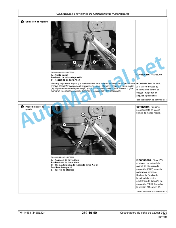 John Deere 3520 Sugarcane Harvester Technical Manual TM114463 14JUL12 Spanish 5 John Deere 3520 Sugarcane Harvester Technical Manual TM114463 14JUL12 Spanish - Image 5