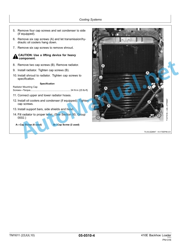 John Deere 410E Backhoe Loader Repair Technical Manual TM1611 22 July 2010 3 John Deere 410E Backhoe Loader Repair Technical Manual TM1611 22 July 2010-3