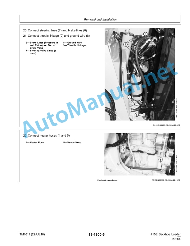 John Deere 410E Backhoe Loader Repair Technical Manual TM1611 22 July 2010 4 John Deere 410E Backhoe Loader Repair Technical Manual TM1611 22 July 2010-4
