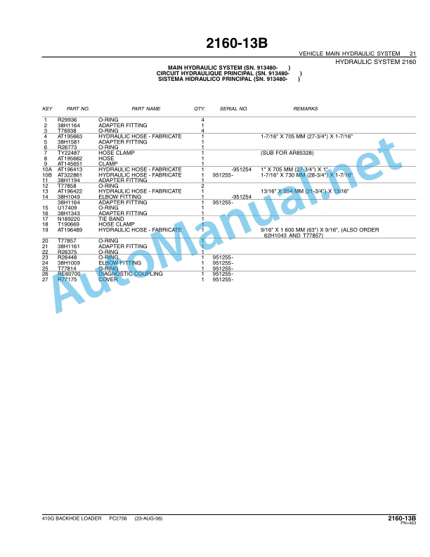 John Deere 410G BACKHOE LOADER Parts Catalog PC2756 Jan-07 4 John Deere 410G BACKHOE LOADER Parts Catalog PC2756 Jan-07 - Image 4
