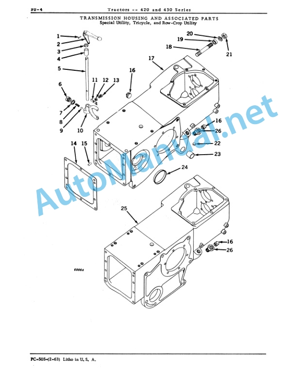 Alternative view of John Deere 420 and 430 Tractors Parts Catalog PC505