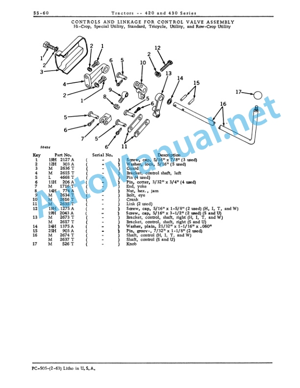 John Deere 420 and 430 Tractors Parts Catalog PC505 4 John Deere 420 and 430 Tractors Parts Catalog PC505 - Image 4