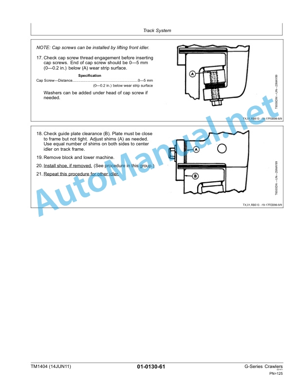 Alternative view of John Deere 450G, 455G, 550G, 555G, 650G Crawler Technical Manual TM1404 14 June 2011