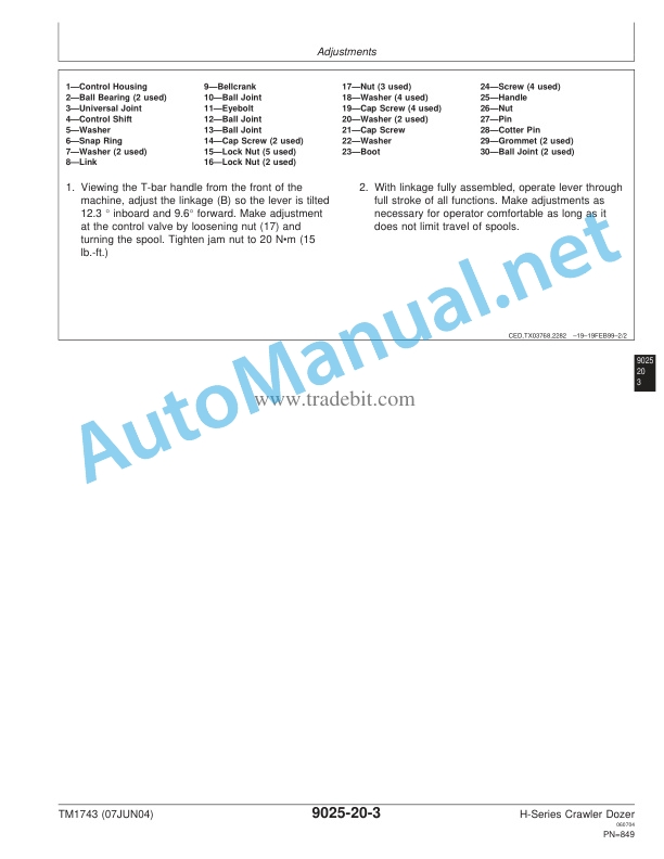 John Deere 450H, 550H, 650H Crawler Dozer Technical Manual TM1743 07JUN04 5 John Deere 450H, 550H, 650H Crawler Dozer Technical Manual TM1743 07JUN04 - Image 5