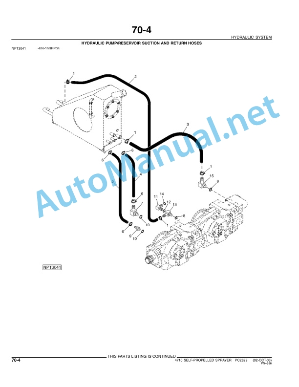 John Deere 4710 Self-Propelled Sprayer Parts Catalog PC2829 March 2006 3 John Deere 4710 Self-Propelled Sprayer Parts Catalog PC2829 March 2006-3