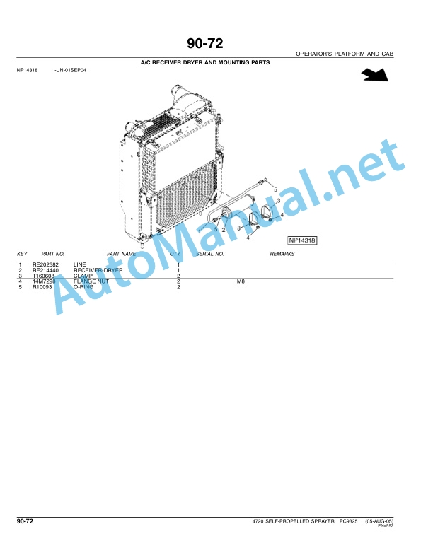John Deere 4720 SPRAYER Parts Catalog PC9325 MAR-06 5 John Deere 4720 SPRAYER Parts Catalog PC9325 MAR-06-5