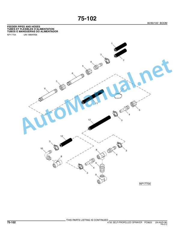 John Deere 4730 Self-Propelled Sprayer Parts Catalog PC9820 AUG-08 4 John Deere 4730 Self-Propelled Sprayer Parts Catalog PC9820 AUG-08 - Image 4