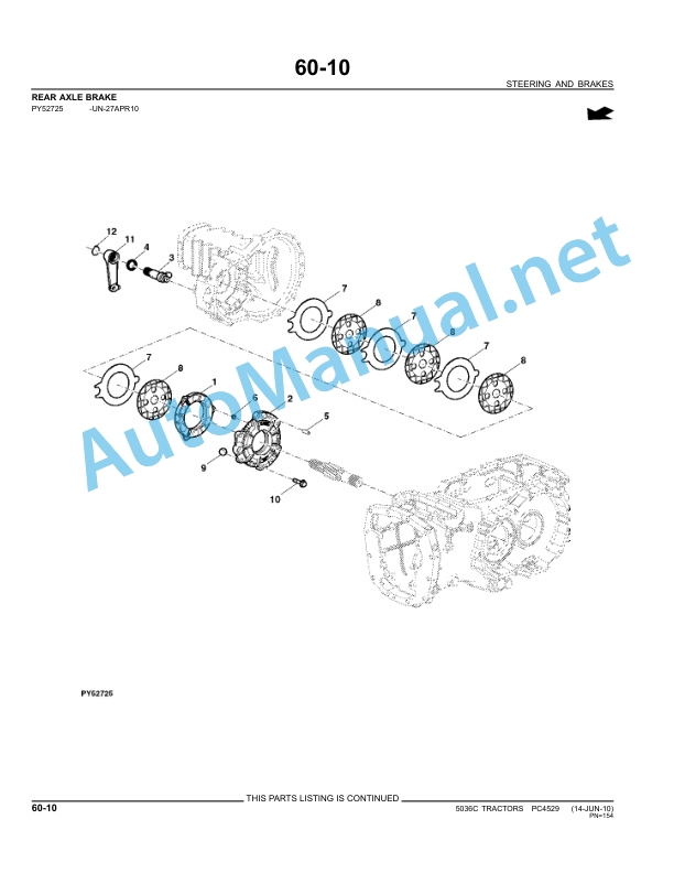 John Deere 5036C Tractor Parts Catalog PC4529 August 2010 4 John Deere 5036C Tractor Parts Catalog PC4529 August 2010 - Image 4