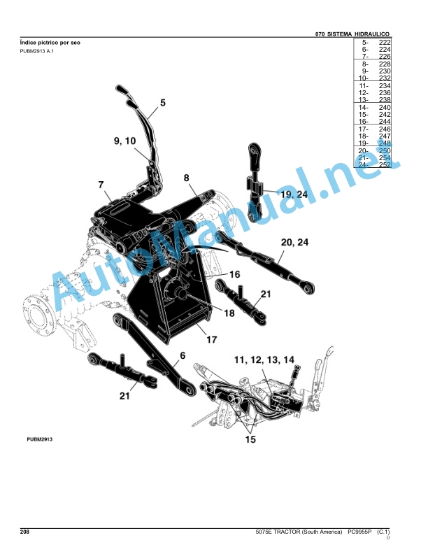 John Deere 5075E TRACTOR (South America) Parts Catalog PC9955P July 2012 Portuguese 4 John Deere 5075E TRACTOR (South America) Parts Catalog PC9955P July 2012 Portuguese - Image 4