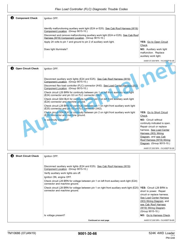 Alternative view of John Deere 524K 4WD Loader Engine 6068HDW74 (T3) Technical Manual TM10686 January 2019