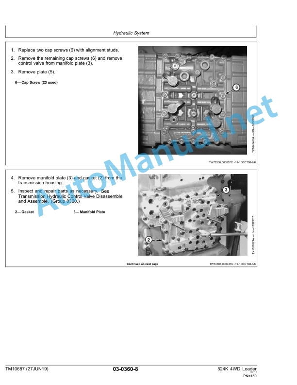 John Deere 524K 4WD Loader Engine 6068HDW74 (T3) Technical Manual TM10687 27JUN19 3 John Deere 524K 4WD Loader Engine 6068HDW74 (T3) Technical Manual TM10687 27JUN19 - Image 3