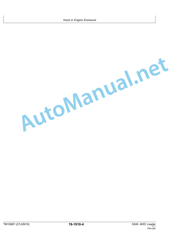 John Deere 524K 4WD Loader Engine 6068HDW74 (T3) Technical Manual TM10687 27JUN19 5 John Deere 524K 4WD Loader Engine 6068HDW74 (T3) Technical Manual TM10687 27JUN19 - Image 5