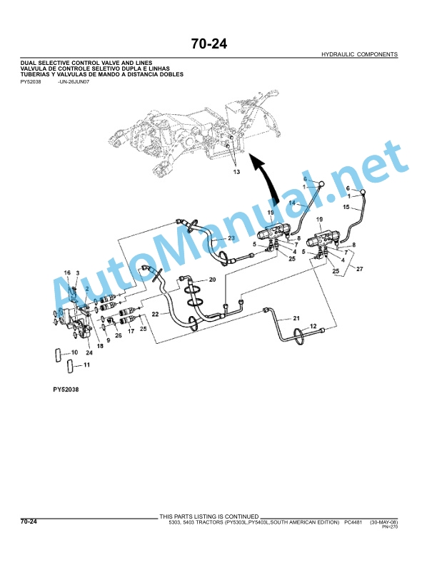 John Deere 5303, 5403 Tractors Parts Catalog PC4481 Sep-10 5 John Deere 5303, 5403 Tractors Parts Catalog PC4481 Sep-10 - Image 5