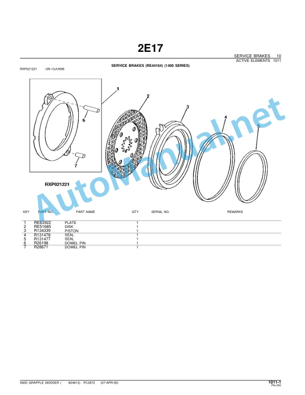 John Deere 560D Grapple Skidder Parts Catalog PC2782 19-MAR-03 3 John Deere 560D Grapple Skidder Parts Catalog PC2782 19-MAR-03 - Image 3