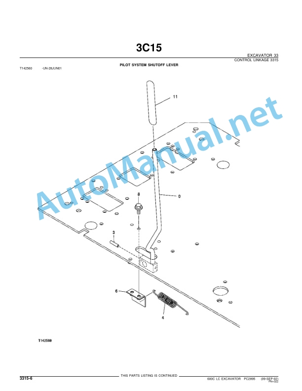John Deere 600C LC Excavator Parts Catalog PC2895 (09SEP-02) 4 John Deere 600C LC Excavator Parts Catalog PC2895 (09SEP-02) - Image 4