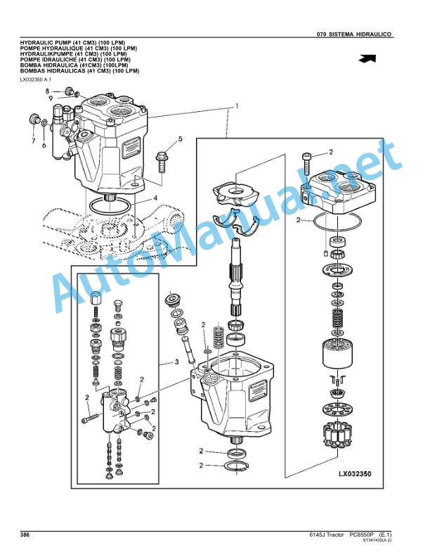 John Deere 6145J Tractor Parts Catalog PC8550P Jun-13 Portuguese 4 John Deere 6145J Tractor Parts Catalog PC8550P Jun-13 Portuguese - Image 4