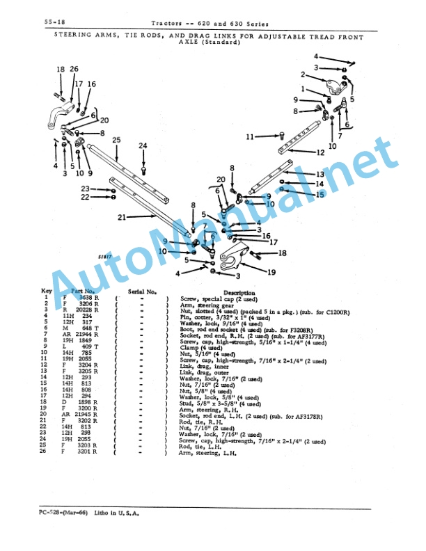 John Deere 620 and 630 Series Tractors Parts Catalog PC528 4 John Deere 620 and 630 Series Tractors Parts Catalog PC528 - Image 4