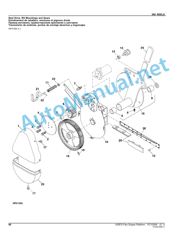 John Deere 635FD Flex Draper Platform Parts Catalog PC10309 Nov-11 4 John Deere 635FD Flex Draper Platform Parts Catalog PC10309 Nov-11 - Image 4