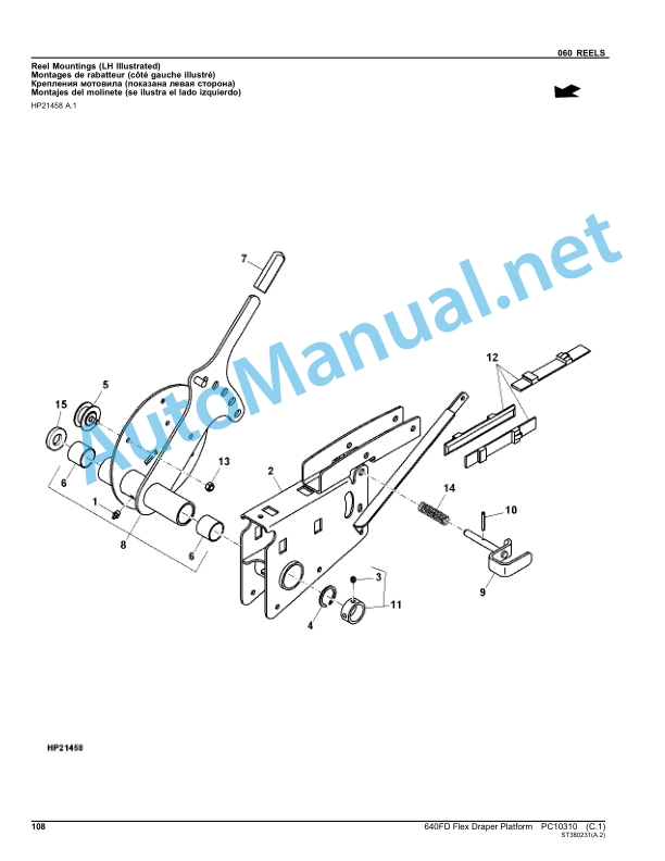 John Deere 640FD Flex Draper Platform Parts Catalog PC10310 Dec-13 4 John Deere 640FD Flex Draper Platform Parts Catalog PC10310 Dec-13 - Image 4