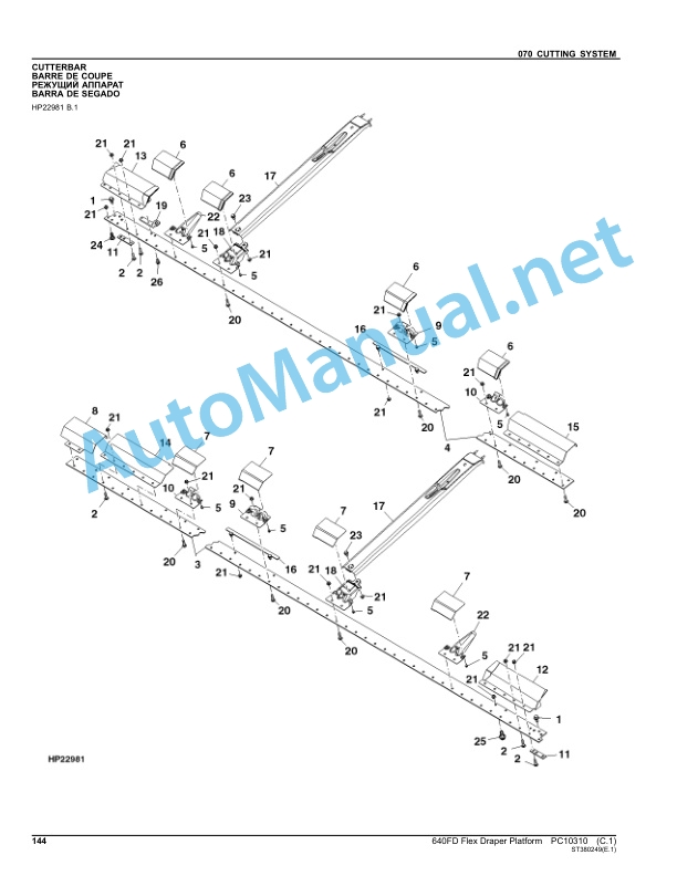 John Deere 640FD Flex Draper Platform Parts Catalog PC10310 Dec-13 5 John Deere 640FD Flex Draper Platform Parts Catalog PC10310 Dec-13 - Image 5