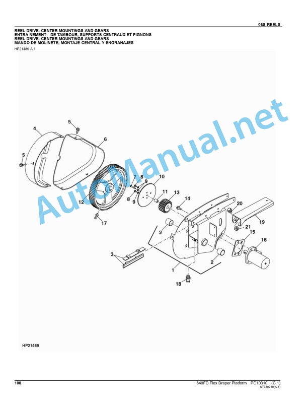 John Deere 640FD Flex Draper Platform Parts Catalog PC10310 November 2011 4 John Deere 640FD Flex Draper Platform Parts Catalog PC10310 November 2011 - Image 4