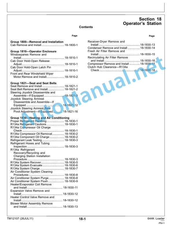John Deere 644K 4WD Loader Engine 6090HDW13 Technical Manual TM12107 26-JUL-11 4 John Deere 644K 4WD Loader Engine 6090HDW13 Technical Manual TM12107 26-JUL-11 - Image 4