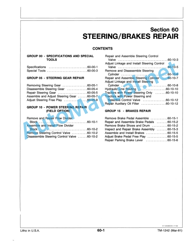 John Deere 650 and 750 Tractors Technical Manual TM1242 01SEP84 4 John Deere 650 and 750 Tractors Technical Manual TM1242 01SEP84 - Image 4