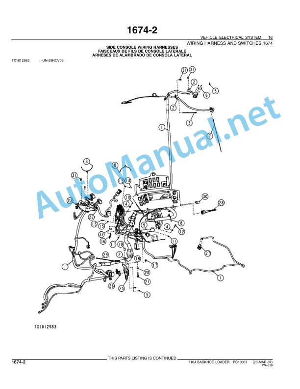 John Deere 710J Backhoe Loaders Parts Catalog PC10007 Apr-07 3 John Deere 710J Backhoe Loaders Parts Catalog PC10007 Apr-07 - Image 3
