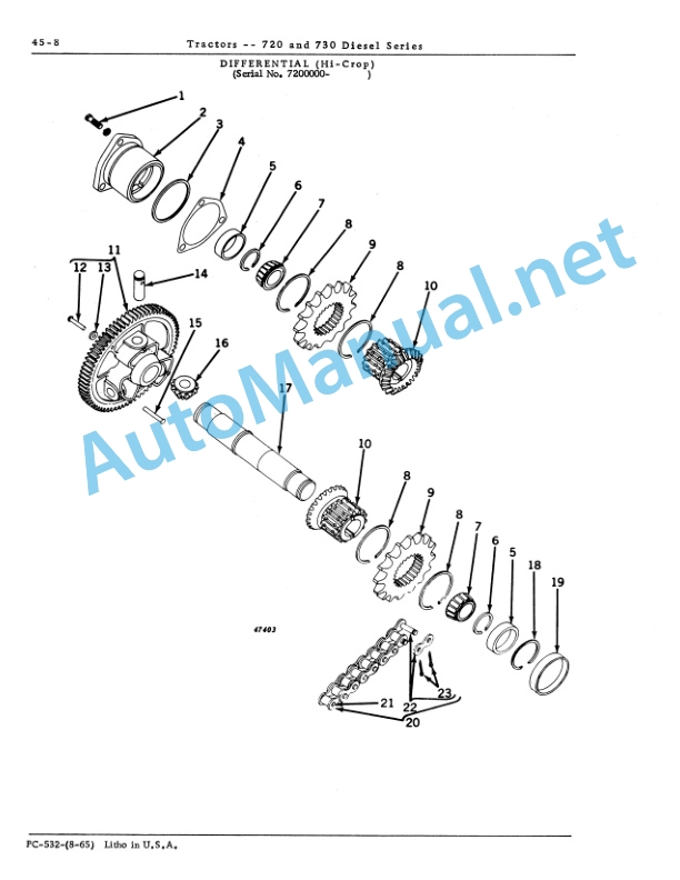 John Deere 720 and 730 Series Diesel Tractors Parts Catalog PC532 3 John Deere 720 and 730 Series Diesel Tractors Parts Catalog PC532 - Image 3