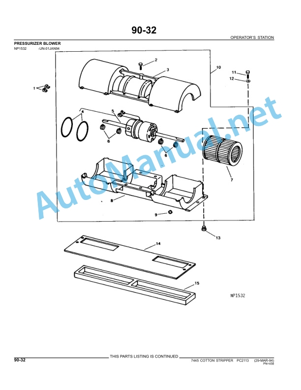 John Deere 7445 Cotton Stripper Parts Catalog PC2113 APR-10 5 John Deere 7445 Cotton Stripper Parts Catalog PC2113 APR-10 - Image 5