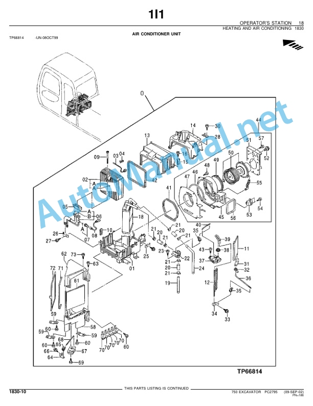 John Deere 750 Excavator Parts Catalog PC2795 09-SEP-02 3 John Deere 750 Excavator Parts Catalog PC2795 09-SEP-02 - Image 3