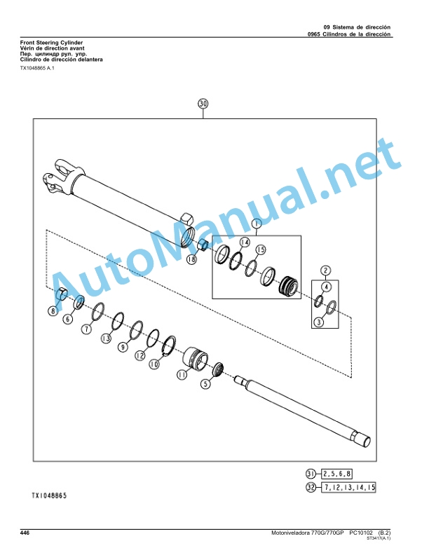 John Deere 770G 770GP Motor Grader Parts Catalog PC10102 Apr-10 (April 2010) Spanish (Spanish) 3 John Deere 770G 770GP Motor Grader Parts Catalog PC10102 Apr-10 (April 2010) Spanish (Spanish) - Image 3