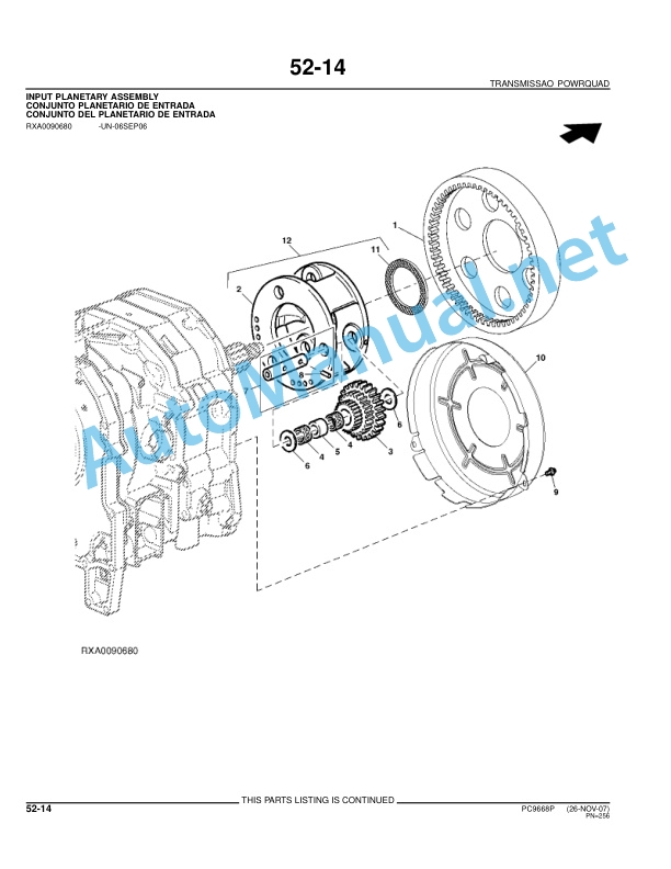 John Deere 7715, 7815 Tractors (Brazil) Parts Catalog PC9668P 21-DEC-07 Portuguese 3 John Deere 7715, 7815 Tractors (Brazil) Parts Catalog PC9668P 21-DEC-07 Portuguese - Image 3