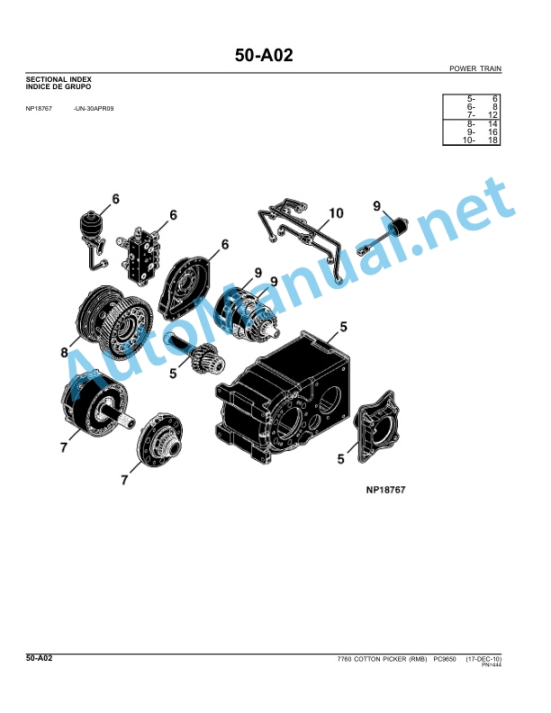 John Deere 7760 Cotton Picker (RMB) Parts Catalog PC9650 DEC-10 3 John Deere 7760 Cotton Picker (RMB) Parts Catalog PC9650 DEC-10 - Image 3
