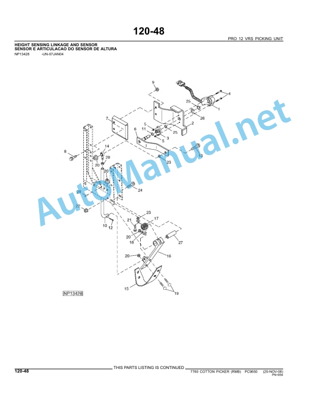 John Deere 7760 COTTON PICKER (RMB) Parts Catalog PC9650 MAR-11 5 John Deere 7760 COTTON PICKER (RMB) Parts Catalog PC9650 MAR-11 - Image 5