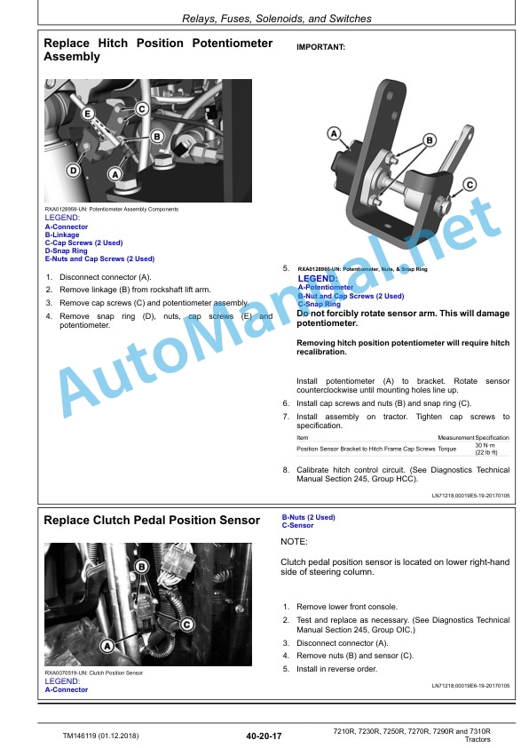 John Deere 7R Tractors Diagnostic Technical Manual TM146119 01DEC18 2 John Deere 7R Tractors Diagnostic Technical Manual TM146119 01DEC18 - Image 2