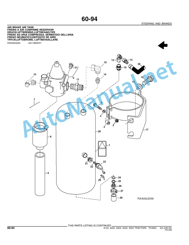 John Deere 8120, 8220, 8320, 8420 and 8520 Tractors Parts Catalog PC2850 Mar-06 4 John Deere 8120, 8220, 8320, 8420 and 8520 Tractors Parts Catalog PC2850 Mar-06-4