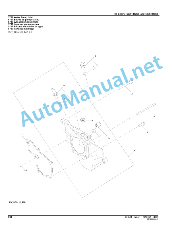 John Deere 8320R Tractor Parts Catalog PC10304 Sep-10 3 John Deere 8320R Tractor Parts Catalog PC10304 Sep-10 - Image 3
