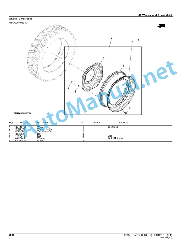 John Deere 8335R Tractor Parts Catalog PC12061 Oct-15 5 John Deere 8335R Tractor Parts Catalog PC12061 Oct-15 - Image 5