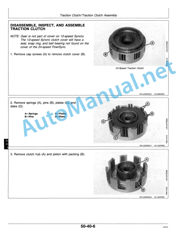 John Deere 8560, 8760, and 8960 Tractors Repair Technical Manual TM1433 21MAR92 3 John Deere 8560, 8760, and 8960 Tractors Repair Technical Manual TM1433 21MAR92-3