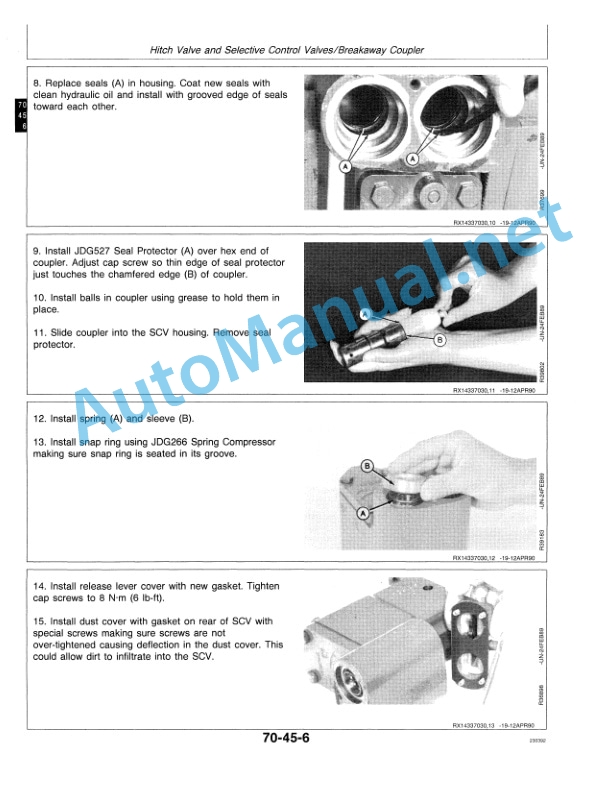 John Deere 8560, 8760, and 8960 Tractors Repair Technical Manual TM1433 21MAR92 5 John Deere 8560, 8760, and 8960 Tractors Repair Technical Manual TM1433 21MAR92-5