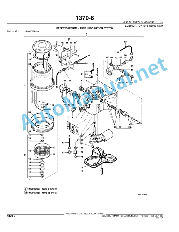 John Deere 909J 959J (Leveler) Track Feller Buncher Parts Catalog PC9569 December 2006 3 John Deere 909J 959J (Leveler) Track Feller Buncher Parts Catalog PC9569 December 2006 - Image 3