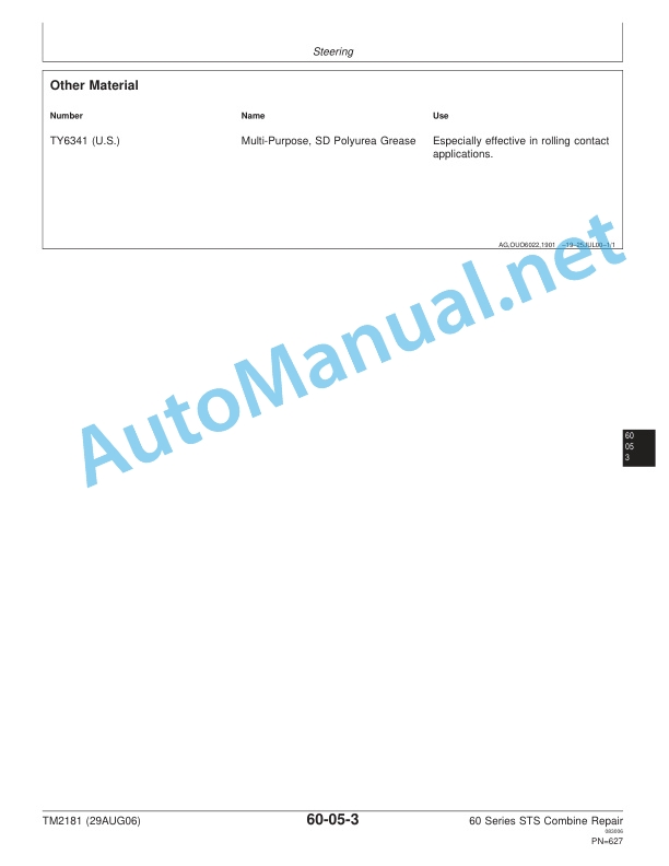 John Deere 9560 STS, 9660 STS, 9760 STS, 9860 STS Combine Repair Technical Manual TM2181 29AUG06 3 John Deere 9560 STS, 9660 STS, 9760 STS, 9860 STS Combine Repair Technical Manual TM2181 29AUG06 - Image 3