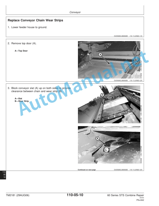 John Deere 9560 STS, 9660 STS, 9760 STS, 9860 STS Combine Repair Technical Manual TM2181 29AUG06 4 John Deere 9560 STS, 9660 STS, 9760 STS, 9860 STS Combine Repair Technical Manual TM2181 29AUG06 - Image 4