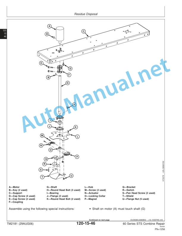 John Deere 9560 STS, 9660 STS, 9760 STS, 9860 STS Combine Repair Technical Manual TM2181 29AUG06 5 John Deere 9560 STS, 9660 STS, 9760 STS, 9860 STS Combine Repair Technical Manual TM2181 29AUG06 - Image 5