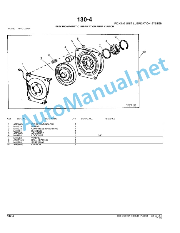 John Deere 9960 Cotton Picker Parts Catalog PC2260 September 2005 5 John Deere 9960 Cotton Picker Parts Catalog PC2260 September 2005-5